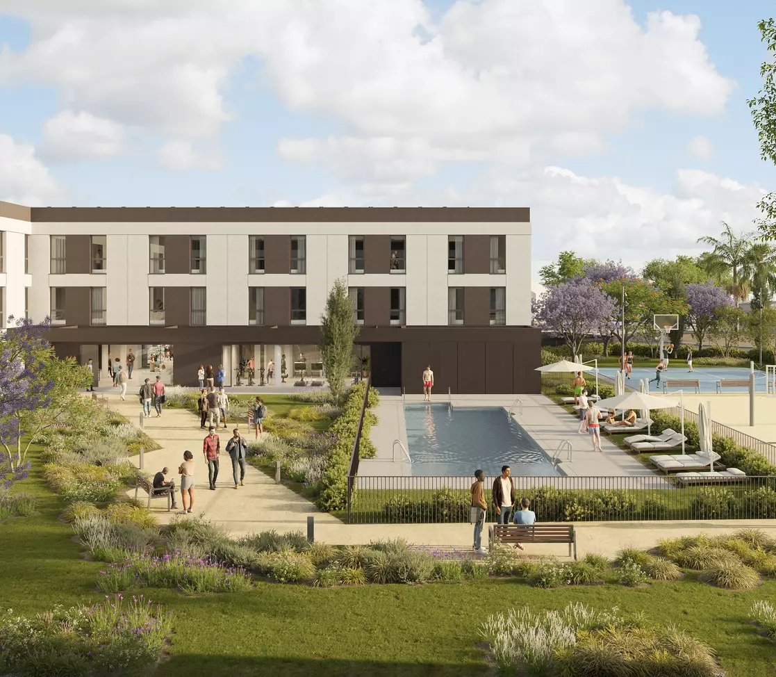 PBSA Alicante_ Student Housing real estate project - 02 BESIX RED