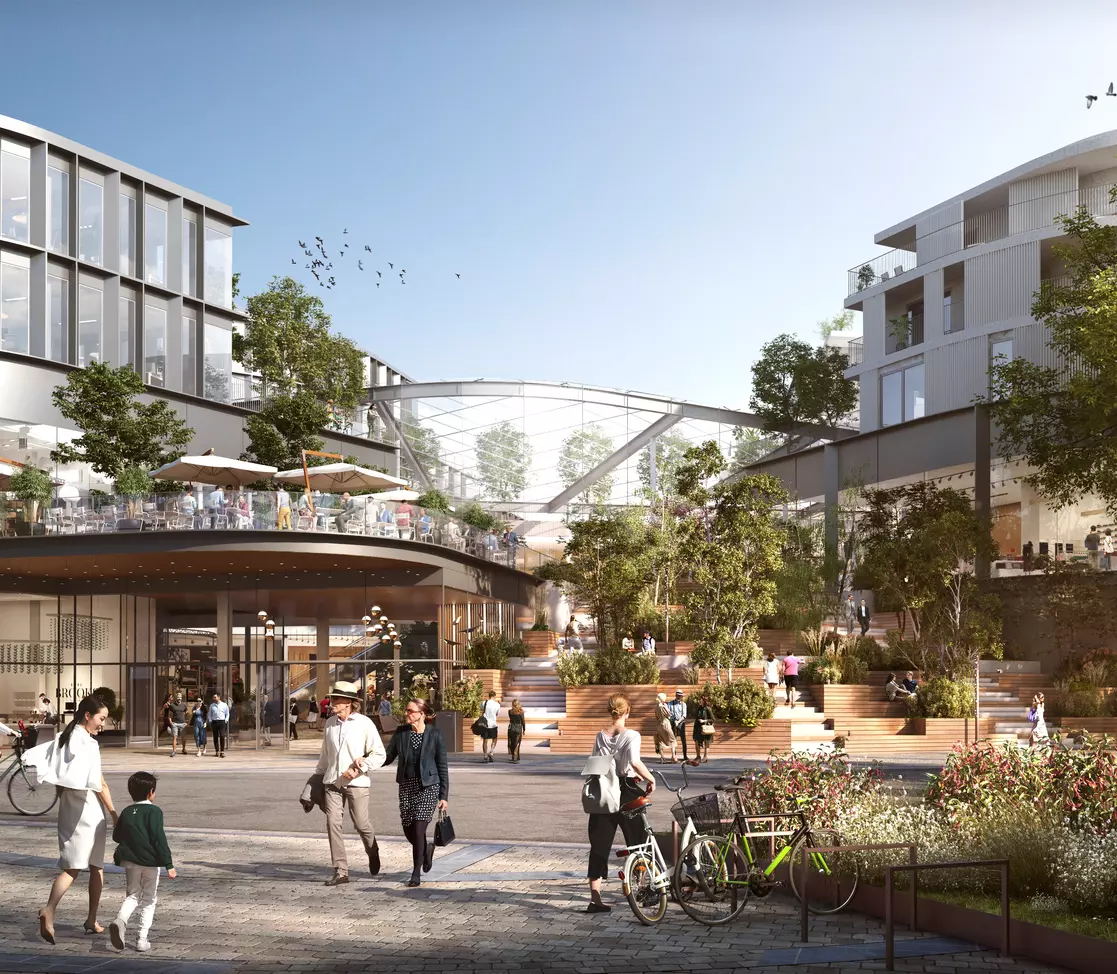Le Côté Verre - Mixed use and retail real estate project in Namur - 04 BESIX RED