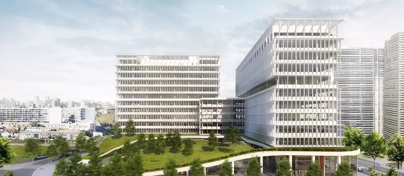 12.02.24 - News - Atenor and BESIX RED have signed an agreement with Caixa Geral de Depósitos to develop their new headquarters in Lisbon - WellBe | BESIX RED