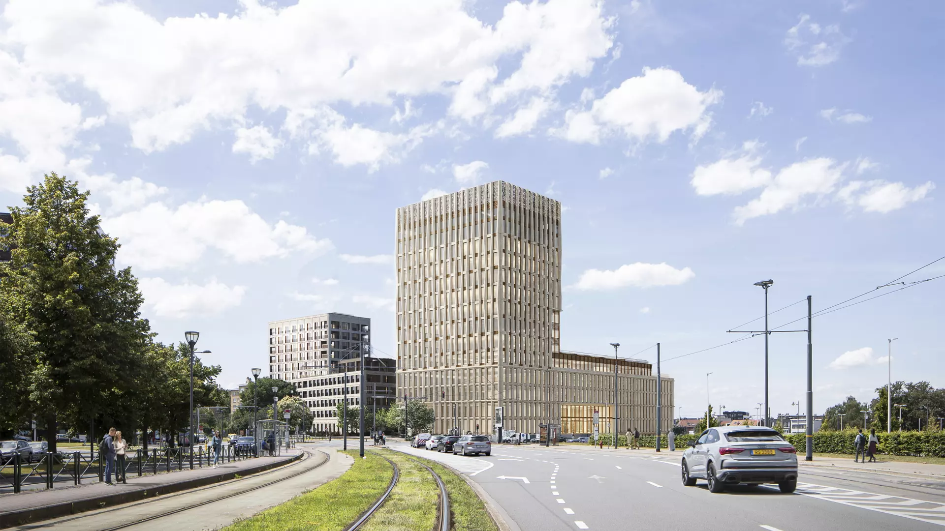 Matisse 16 - Mixed Use and Retail real estate project in Evere - Working 11 BESIX RED
