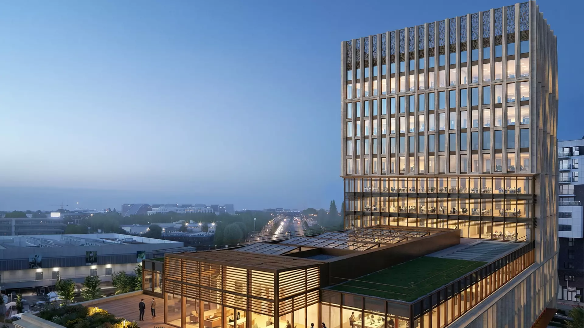 Matisse 16 - Mixed Use and Retail real estate project in Evere - Working 14 BESIX RED