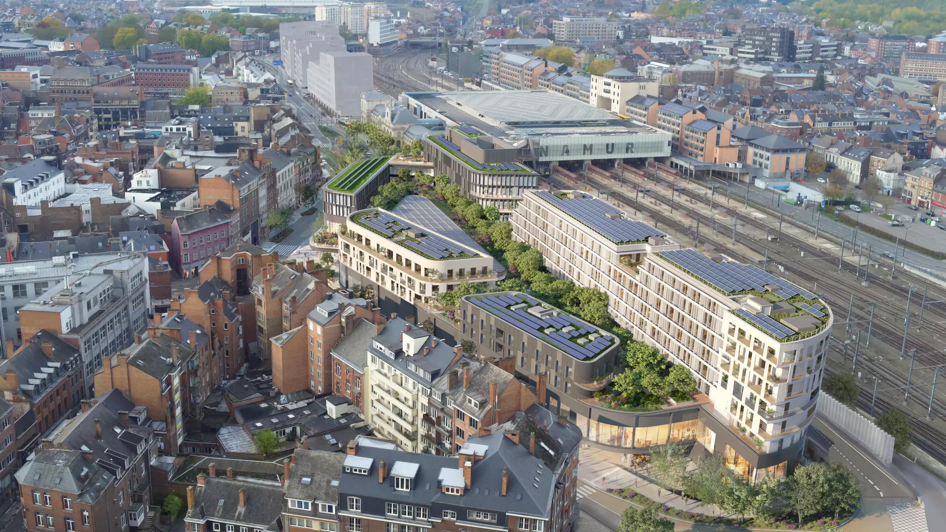 Le Côté Verre - Mixed use and retail real estate project in Namur - 07 BESIX RED