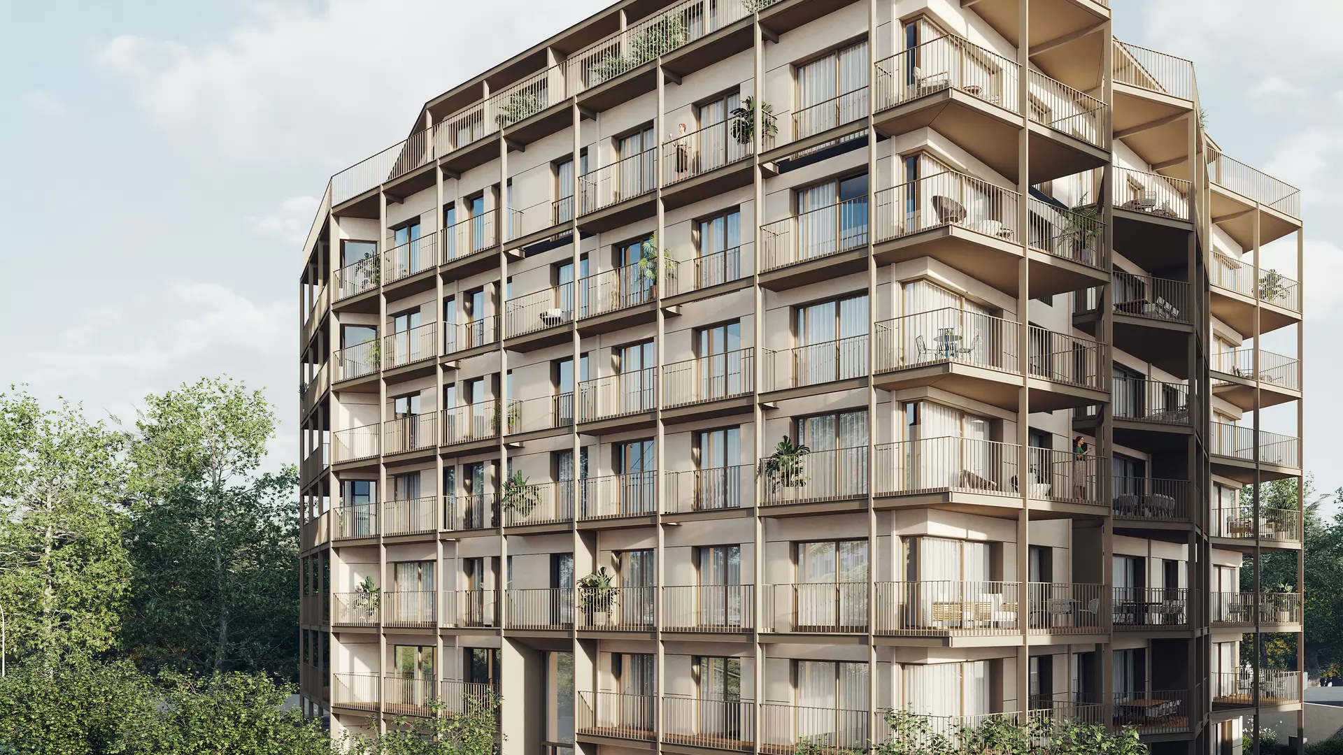 Anthea - Residential real estate project in Auderghem - 1 BESIX RED