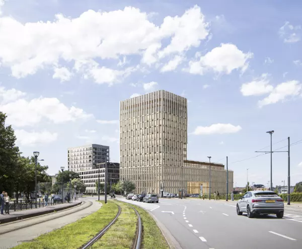 Matisse 16 - Mixed Use and Retail real estate project in Evere - Working 11 BESIX RED