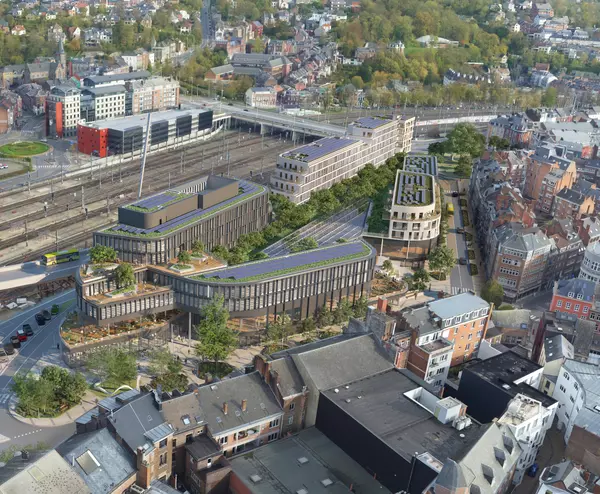 Le Côté Verre - Mixed use and retail real estate project in Namur - Header BESIX RED