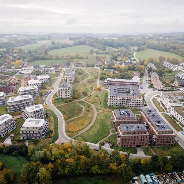 Meadow - Residential real estate project in Herent - Header BESIX RED