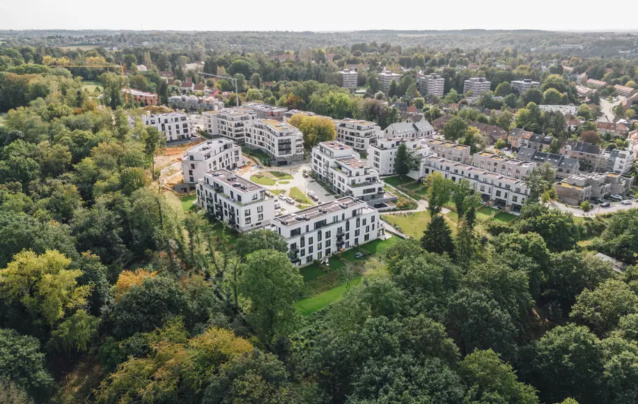 Les Promenades d_Uccle - Residential real estate project in Uccle - Header BESIX RED