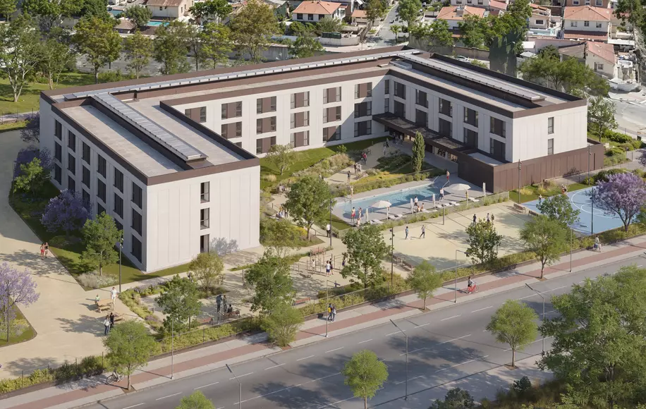 PBSA Alicante_ Student Housing real estate project - Header BESIX RED